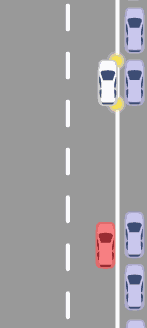 Vorrang an einer Parkl&uuml;cke