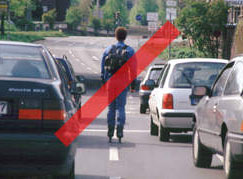 Inline-Skater geh&ouml;ren nicht auf die Stra&szlig;e